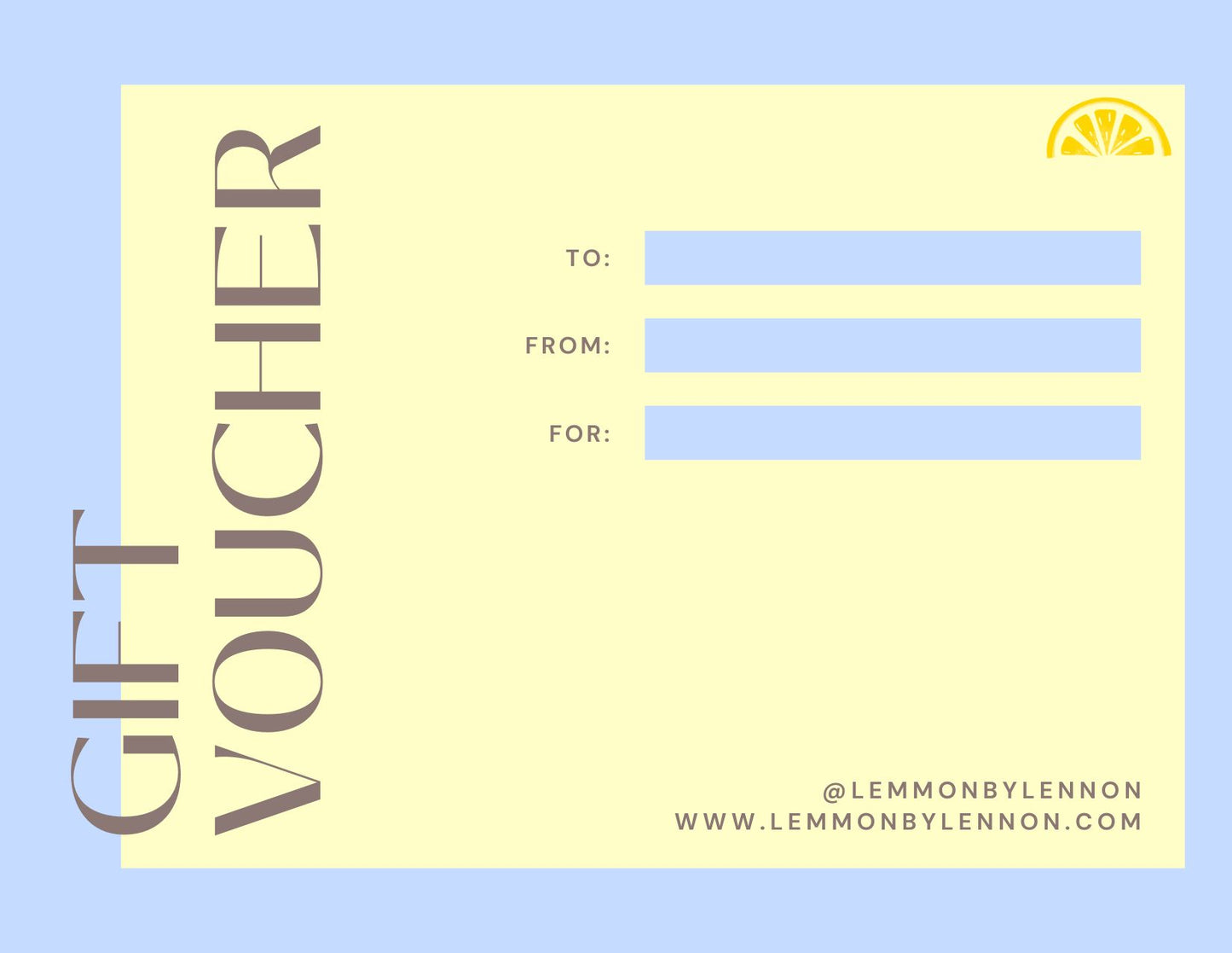 Lemmon Gift Card